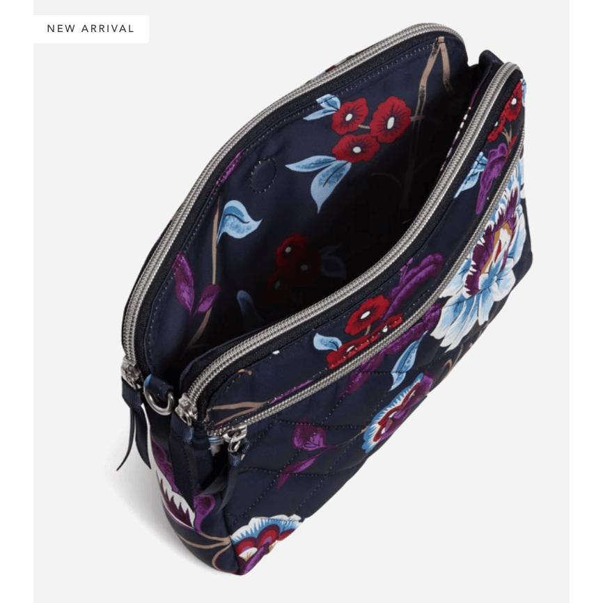Triple Compartment Crossbody Bag - Mayfair in Bloom - Zinnias Gift Boutique