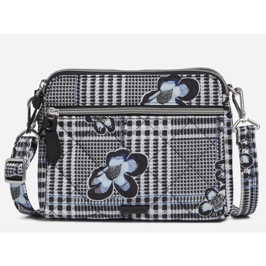 RFID Medium Triple Compartment Crossbody Bag - Zinnias Gift Boutique