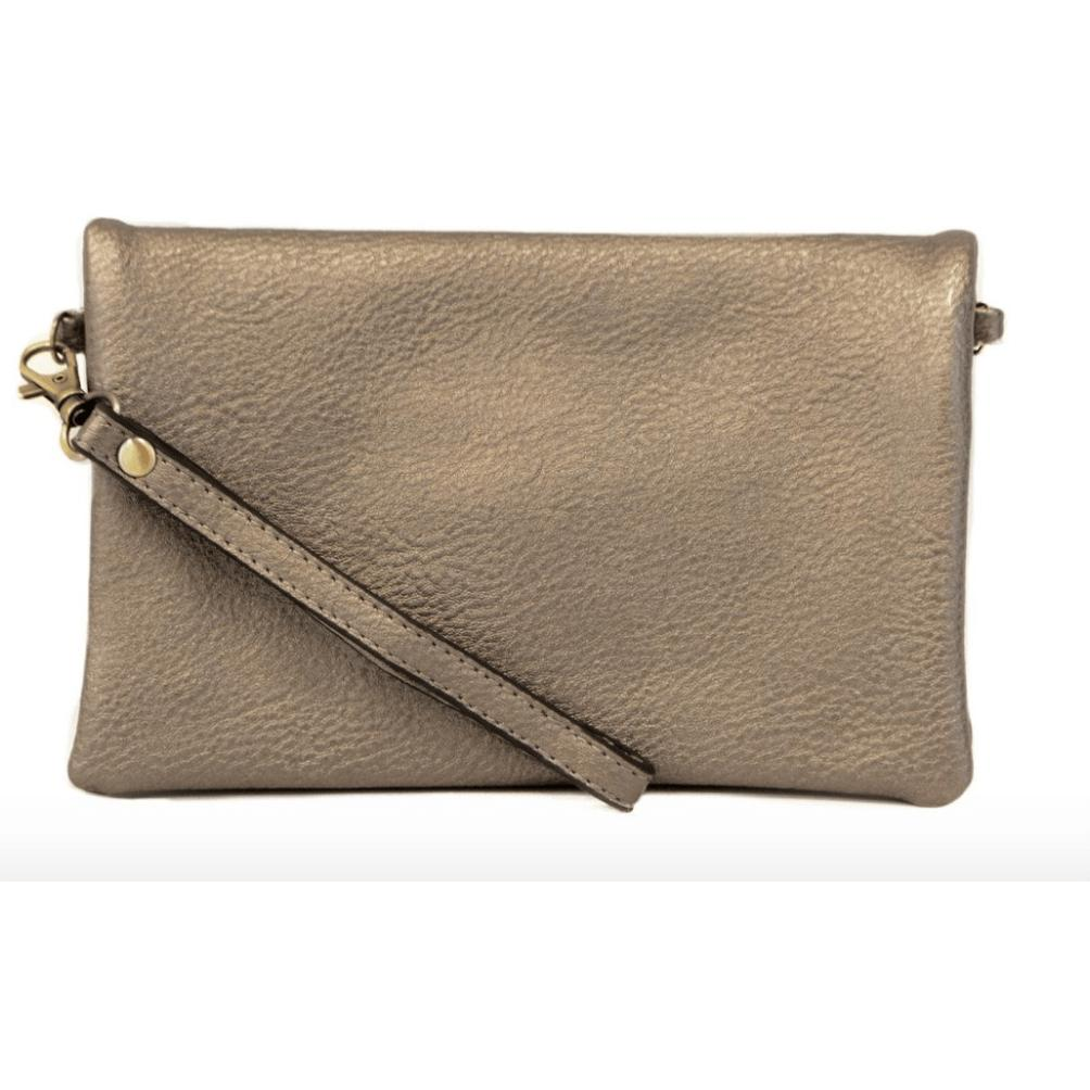 Kate Crossbody Clutch - Pewter - Zinnias Gift Boutique