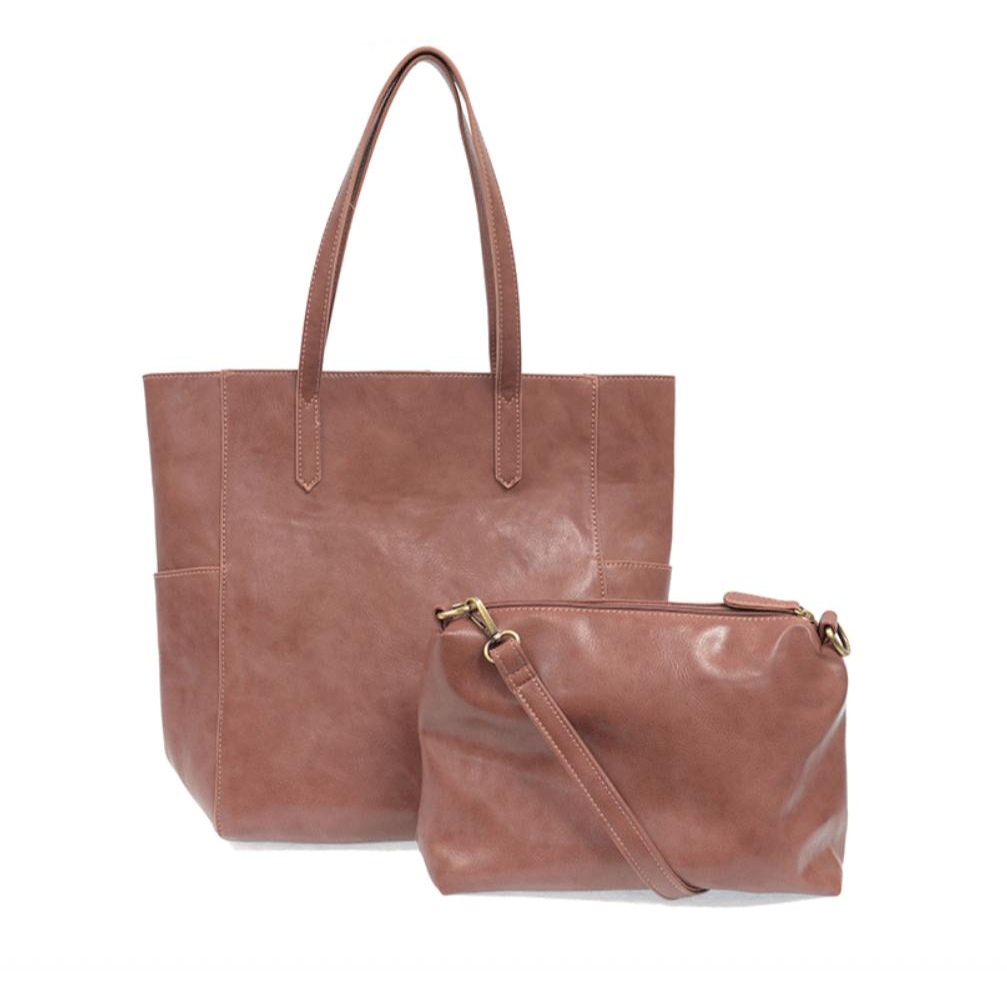 North South Bella Tote - Rose Clay - Zinnias Gift Boutique