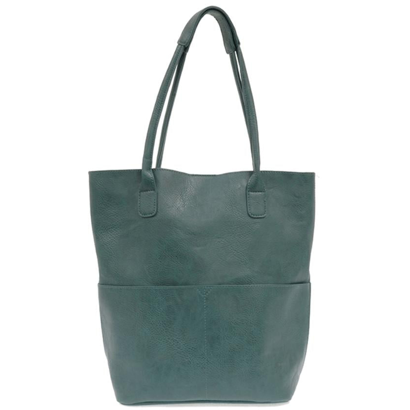 Kelly North South Front Pocket Tote - Peacock - Zinnias Gift Boutique