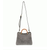 Angie Vintage Satchel with Wood Handle - Grey - Zinnias Gift Boutique