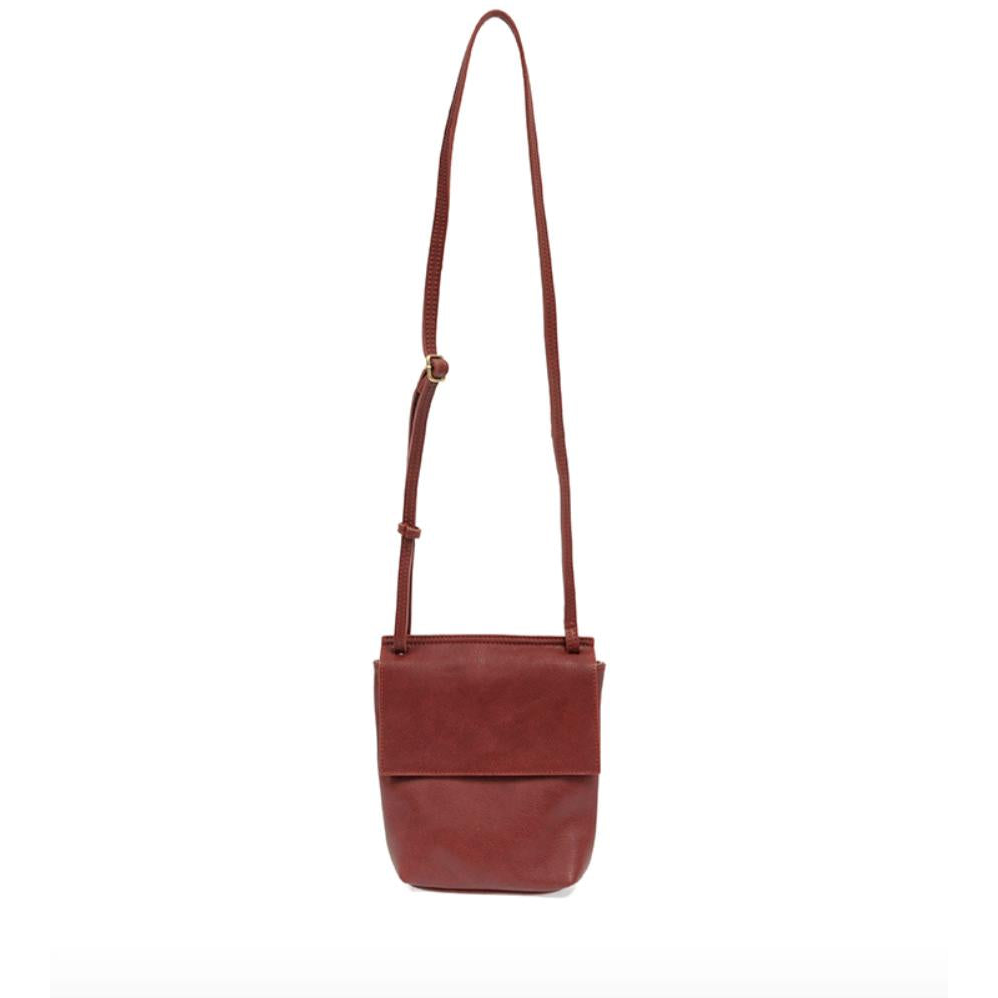 Aimee Front Flap Crossbody Bag - Crimson - Zinnias Gift Boutique