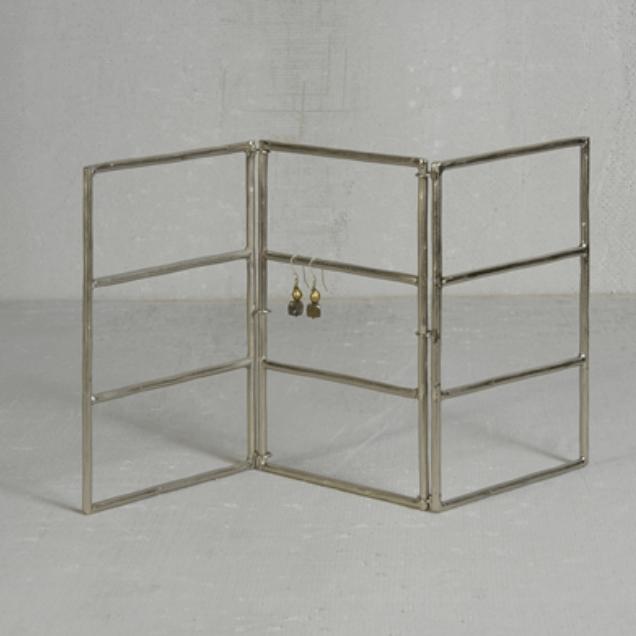 Maddox Forged Iron Jewelry Display, Silver - Zinnias Gift Boutique