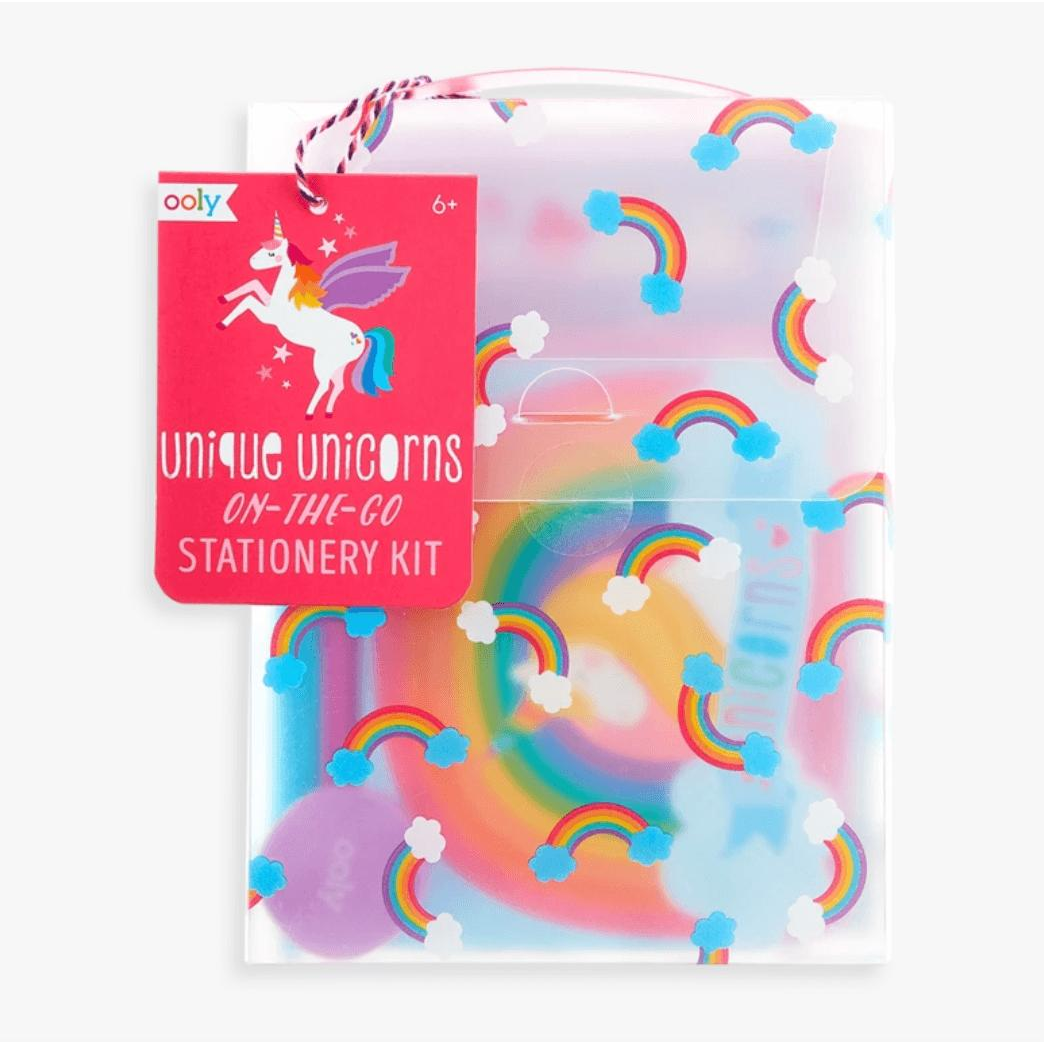 on-the-go stationery kit - unique unicorns - Zinnias Gift Boutique