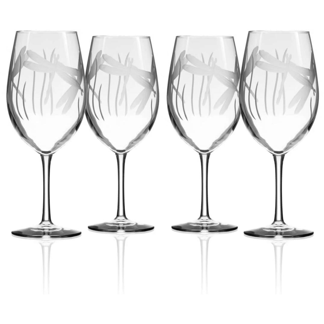 Dragonfly 18oz All Purpose Wine Glass - Zinnias Gift Boutique