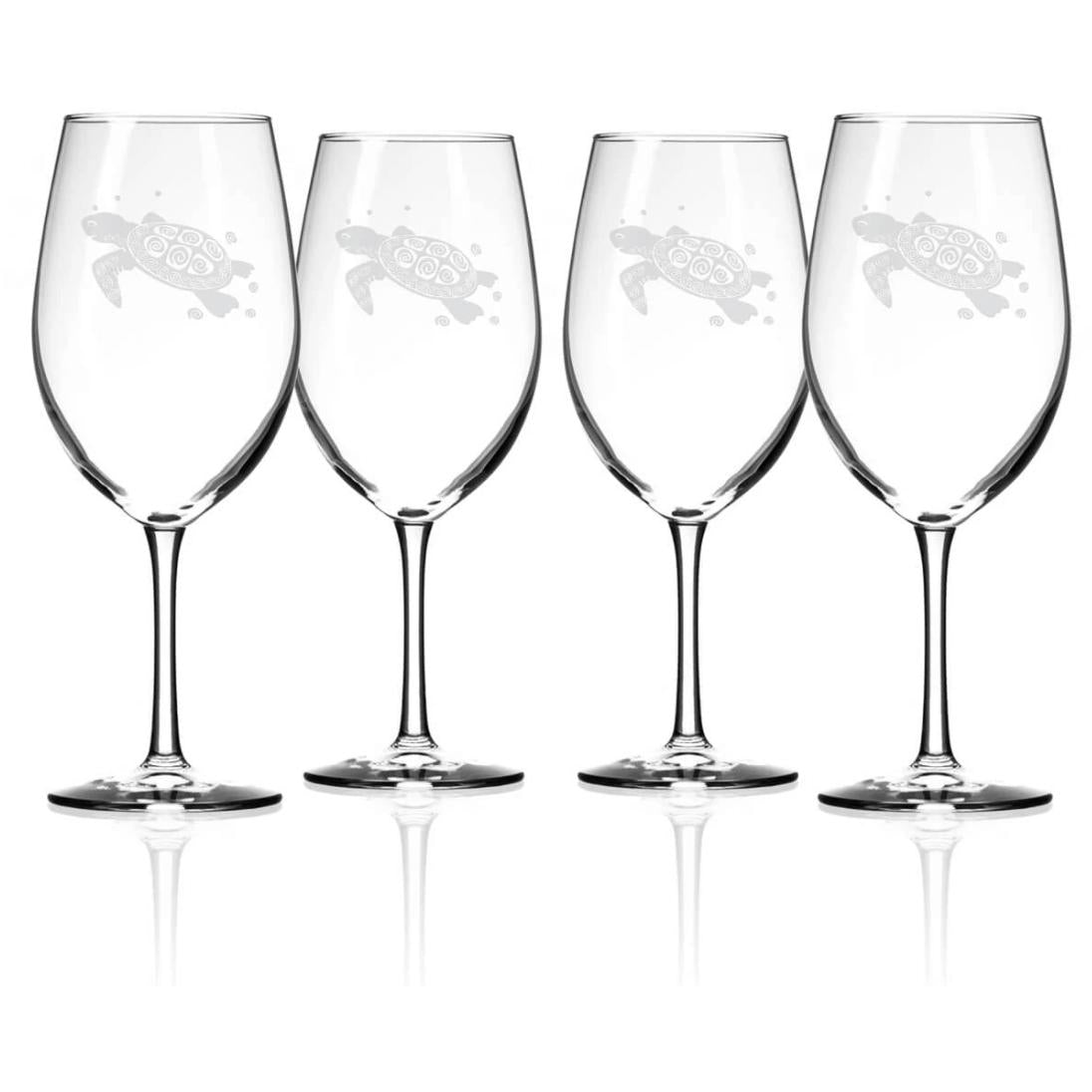 Sea Turtle 18oz All Purpose Wine Glass - Zinnias Gift Boutique