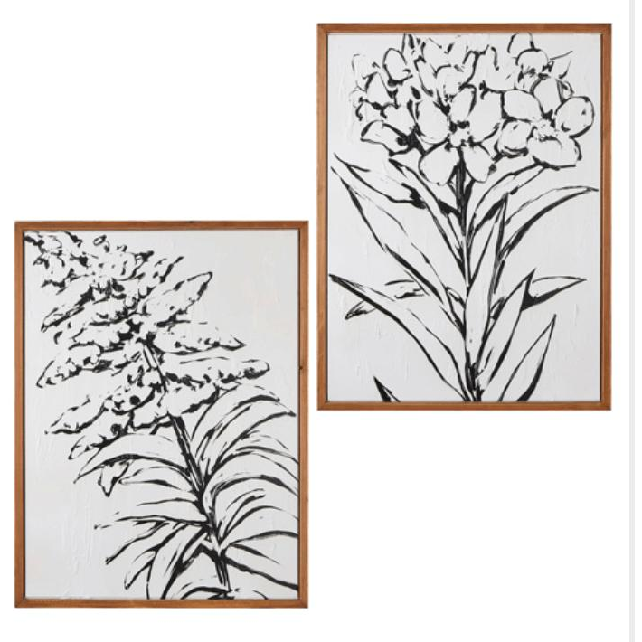 Desert Flower Art Set of 2 - Zinnias Gift Boutique