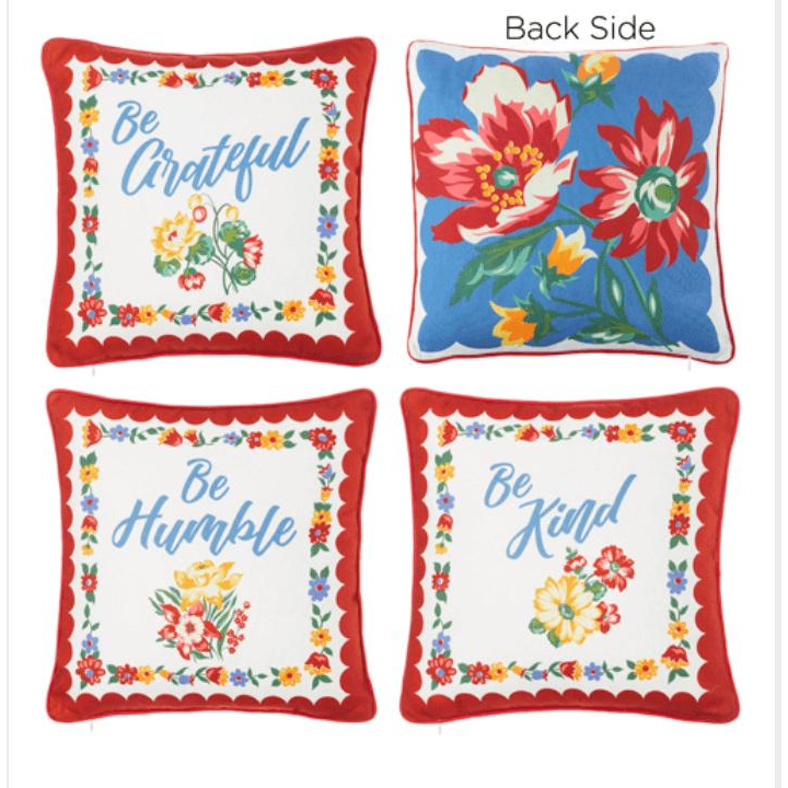 Message Pillow set of 4 - Zinnias Gift Boutique