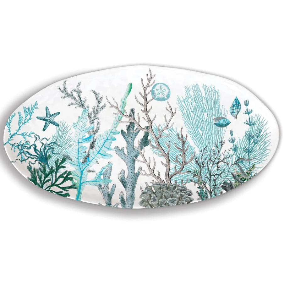 Ocean Tide Oval Platter - Zinnias Gift Boutique
