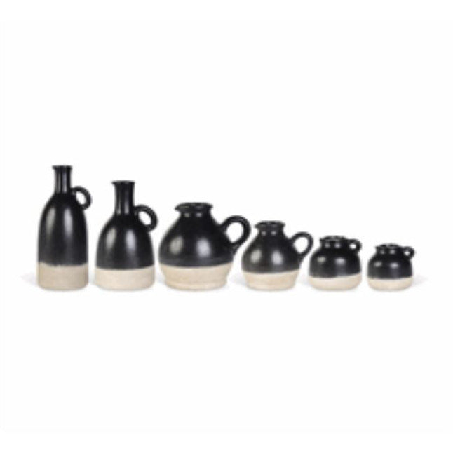 Black Ceramic Pitcher - Zinnias Gift Boutique