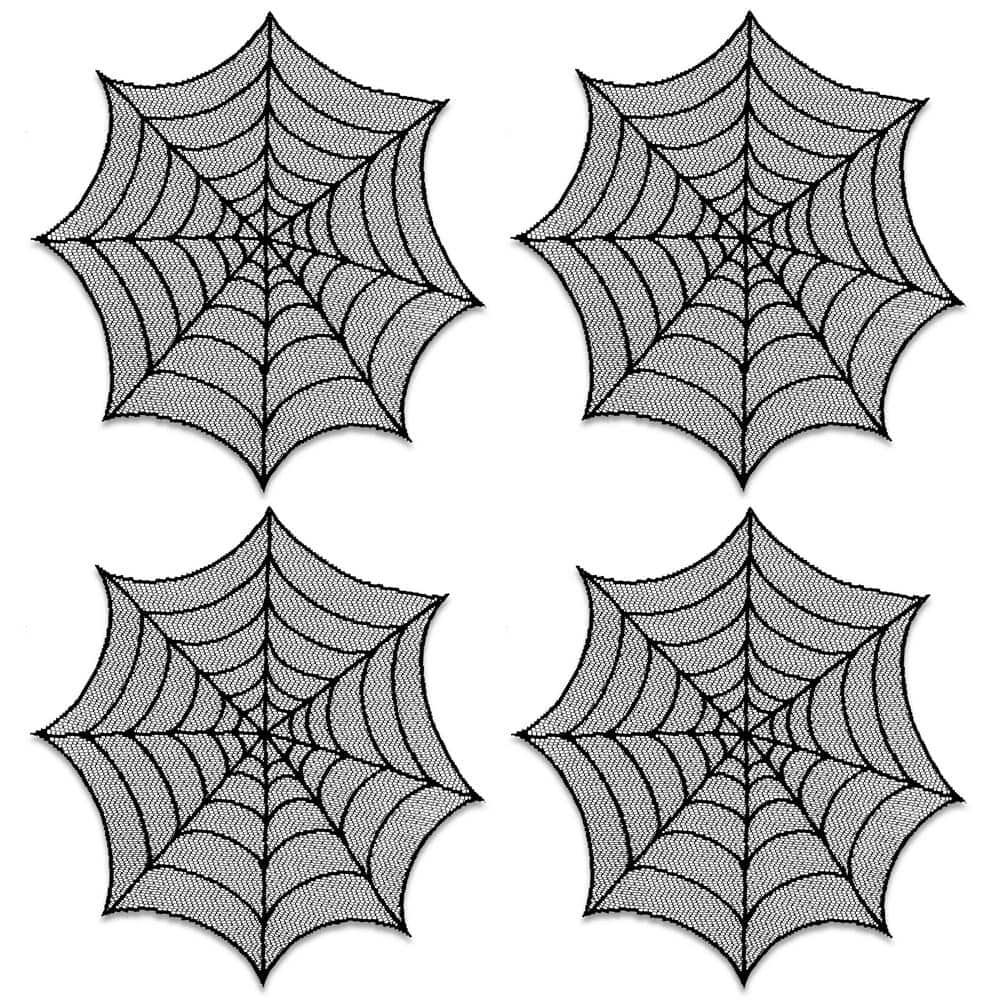 Spider Web 20" Doily Set of 4 - Zinnias Gift Boutique
