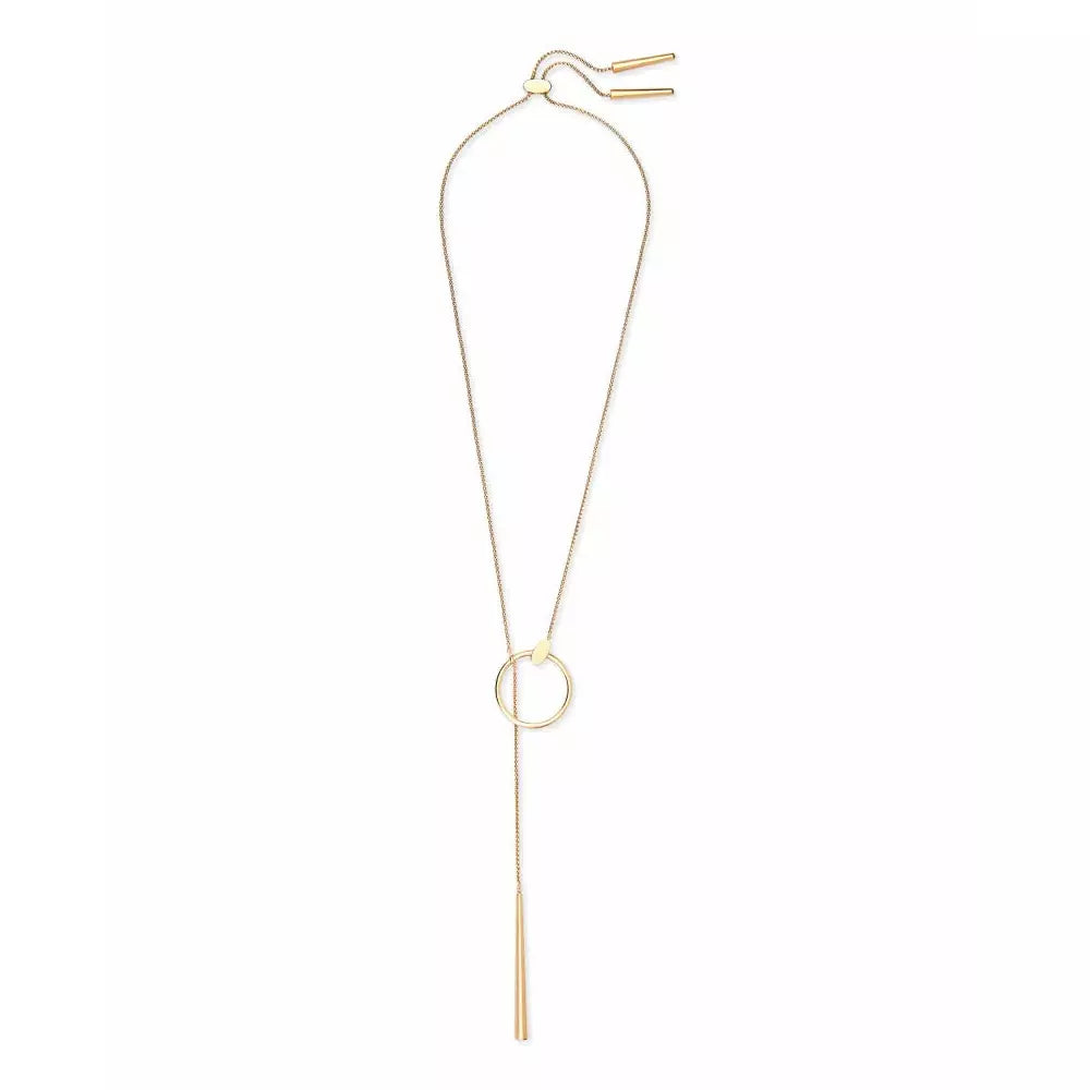 Tegan Y Necklace in Gold - Zinnias Gift Boutique