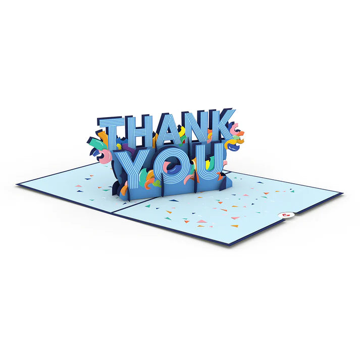 Thank you Cut paper card - Zinnias Gift Boutique