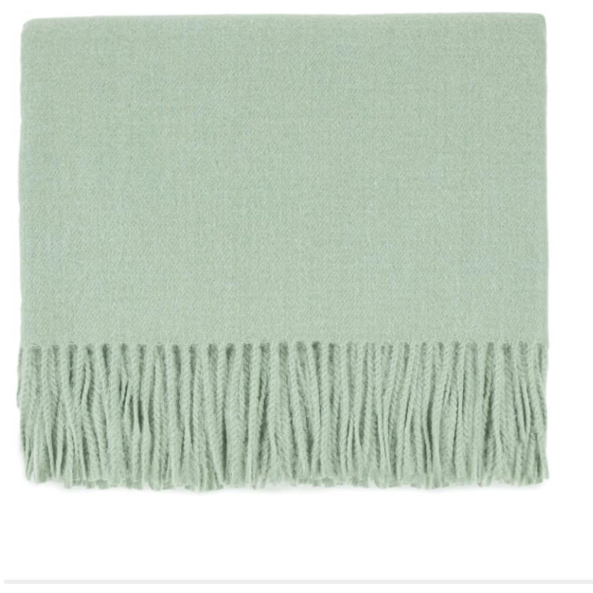 Edinburgh Throw -  Celadon - Zinnias Gift Boutique