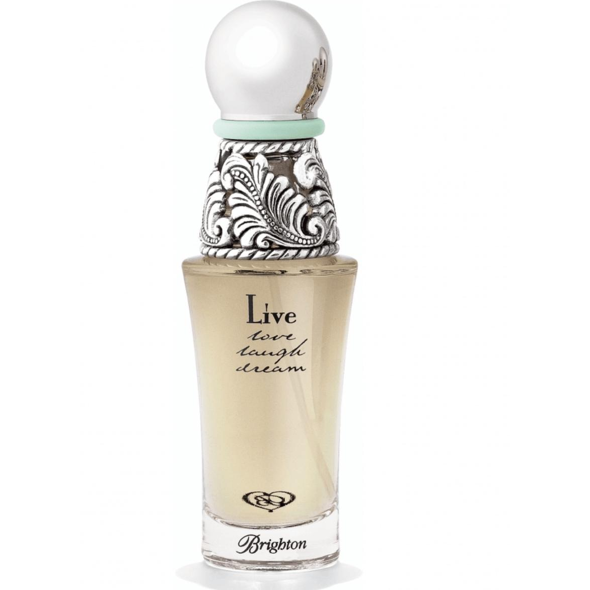 Brighton Live Eau De Parfum bottle with sleek design, featuring the Brighton logo and elegant packaging.