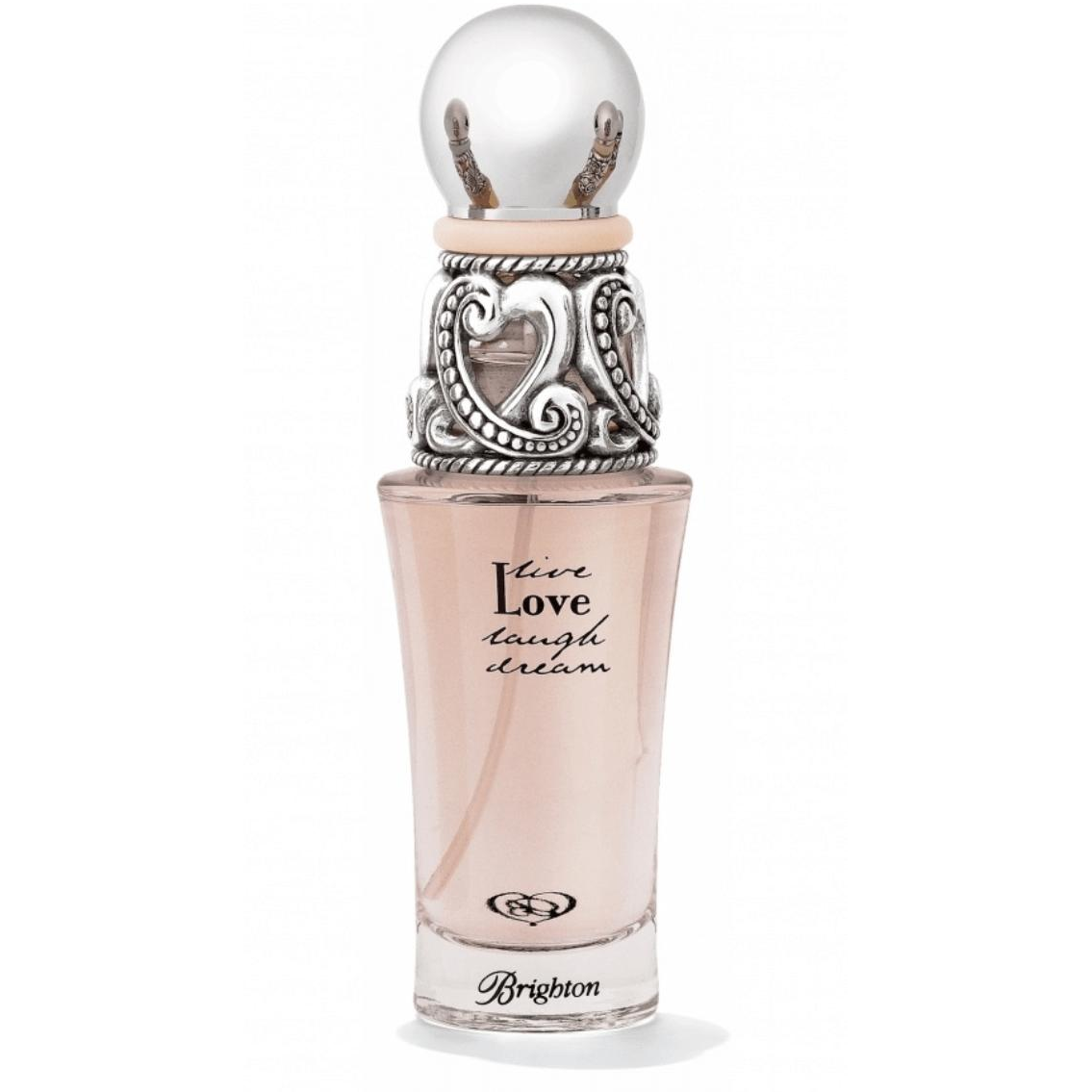 Brighton Love Eau De Parfum bottle with elegant floral design, showcasing the luxury fragrance.