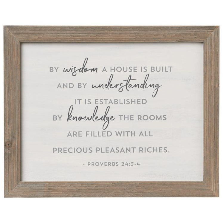 House is Built Sign - Zinnias Gift Boutique