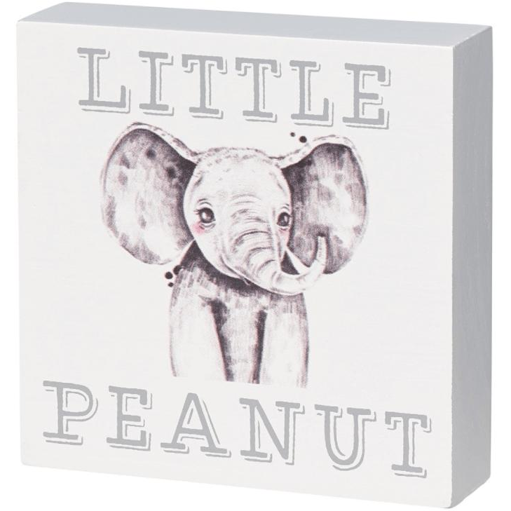 Kids' Little Peanut Sign by Collins Gifts, featuring a playful design, suitable for children's room decor.