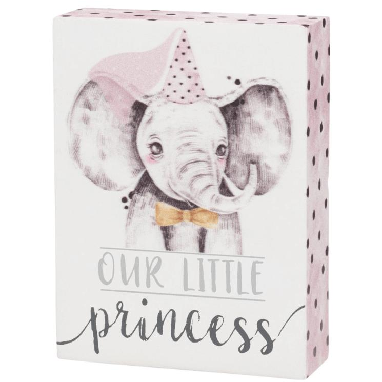 Little Princess kids sign by Collins Gifts featuring a charming design with the words "Little Princess" for children's room decor.