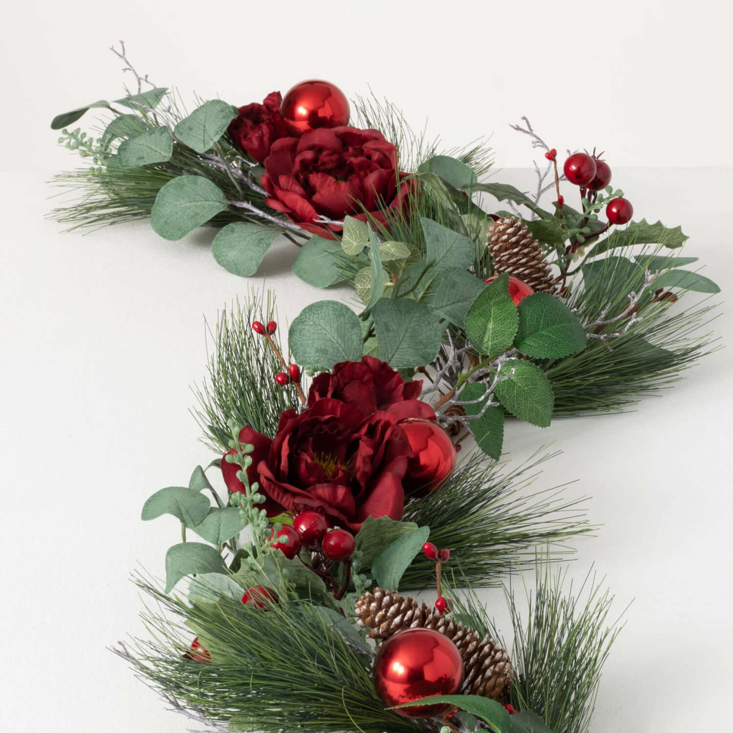 Eucalyptus/Rose Garland - Zinnias Gift Boutique