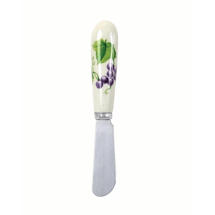 Grape Vine Ceramic Spreader - Zinnias Gift Boutique