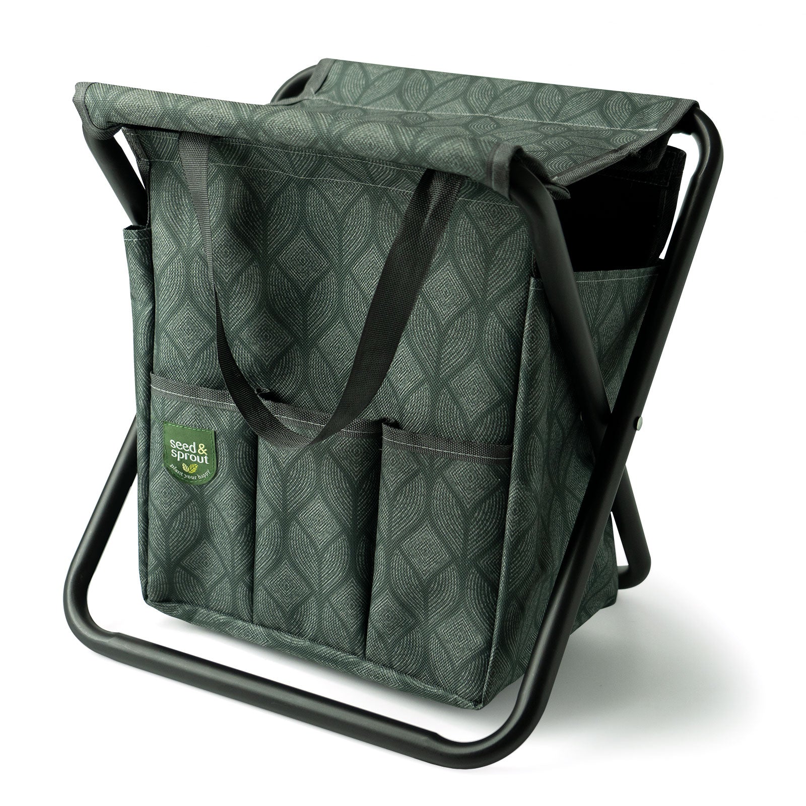 Folding Garden Stool w/tool pockets - Zinnias Gift Boutique