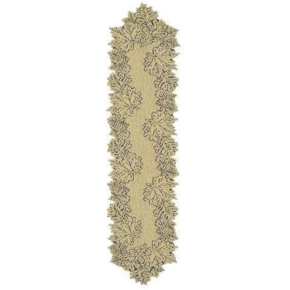 Leaf Runner Goldenrod 14"x68" - Zinnias Gift Boutique