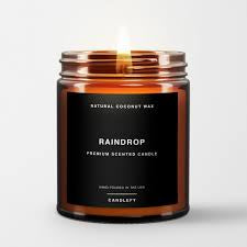 Rain Drop Premium Coconut Wax Candle - Zinnias Gift Boutique