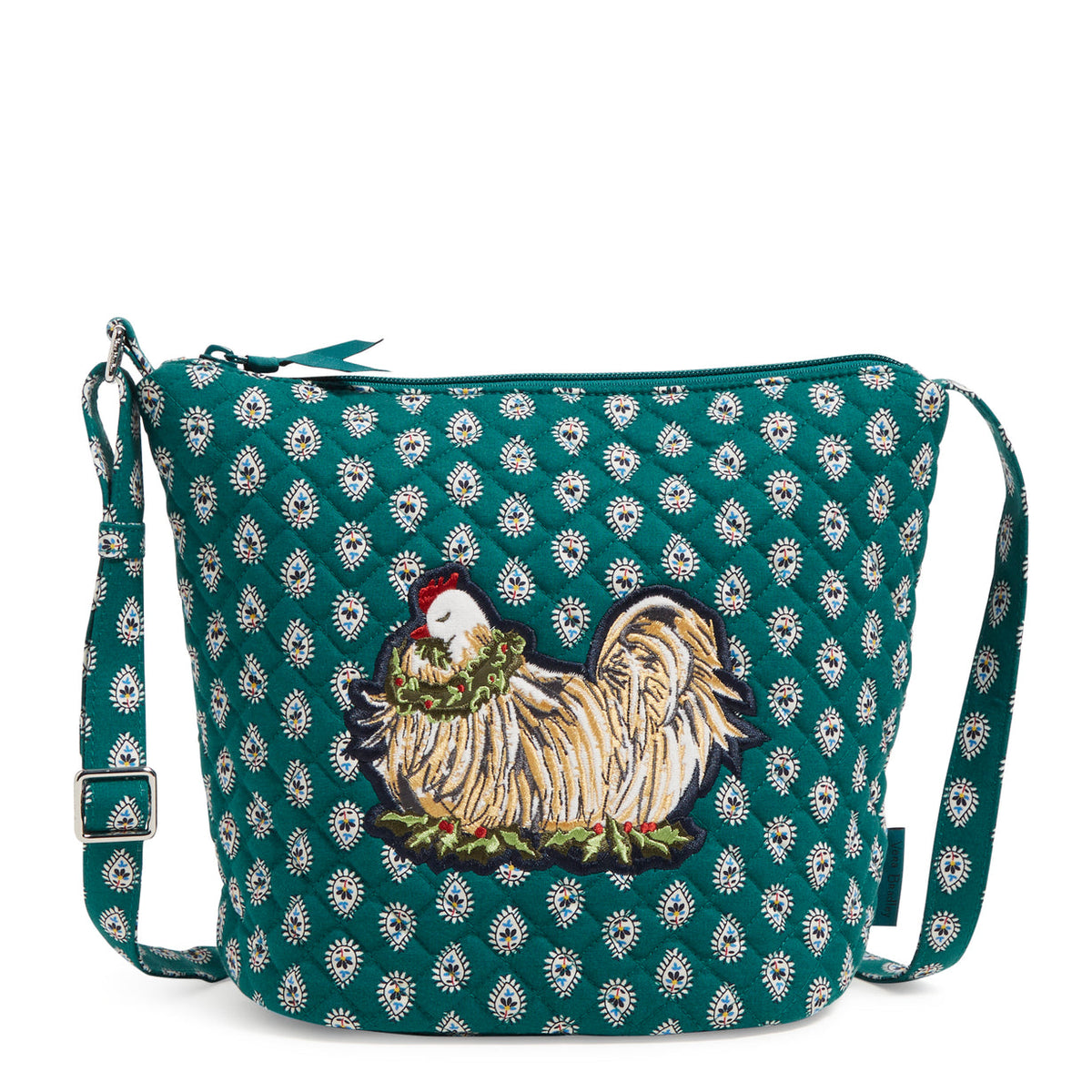 Bucket Crossbody Recycled Cotton French Hen - Zinnias Gift Boutique