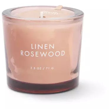 Linen Rosewood 2.5oz Candle - Zinnias Gift Boutique