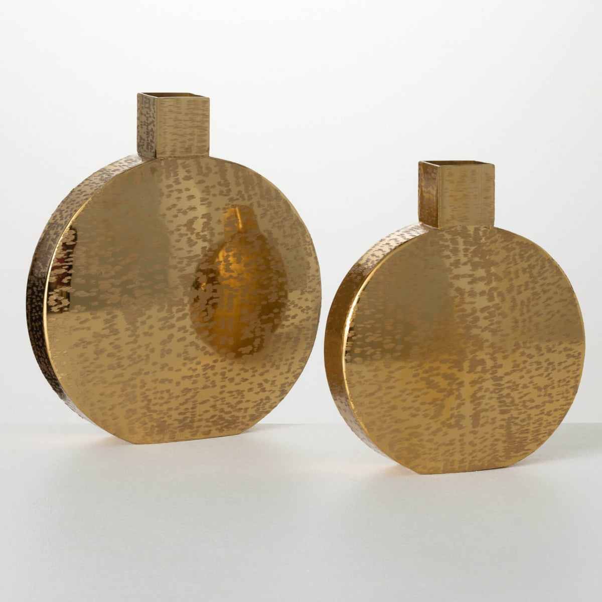 Gold Metal Vase - Zinnias Gift Boutique