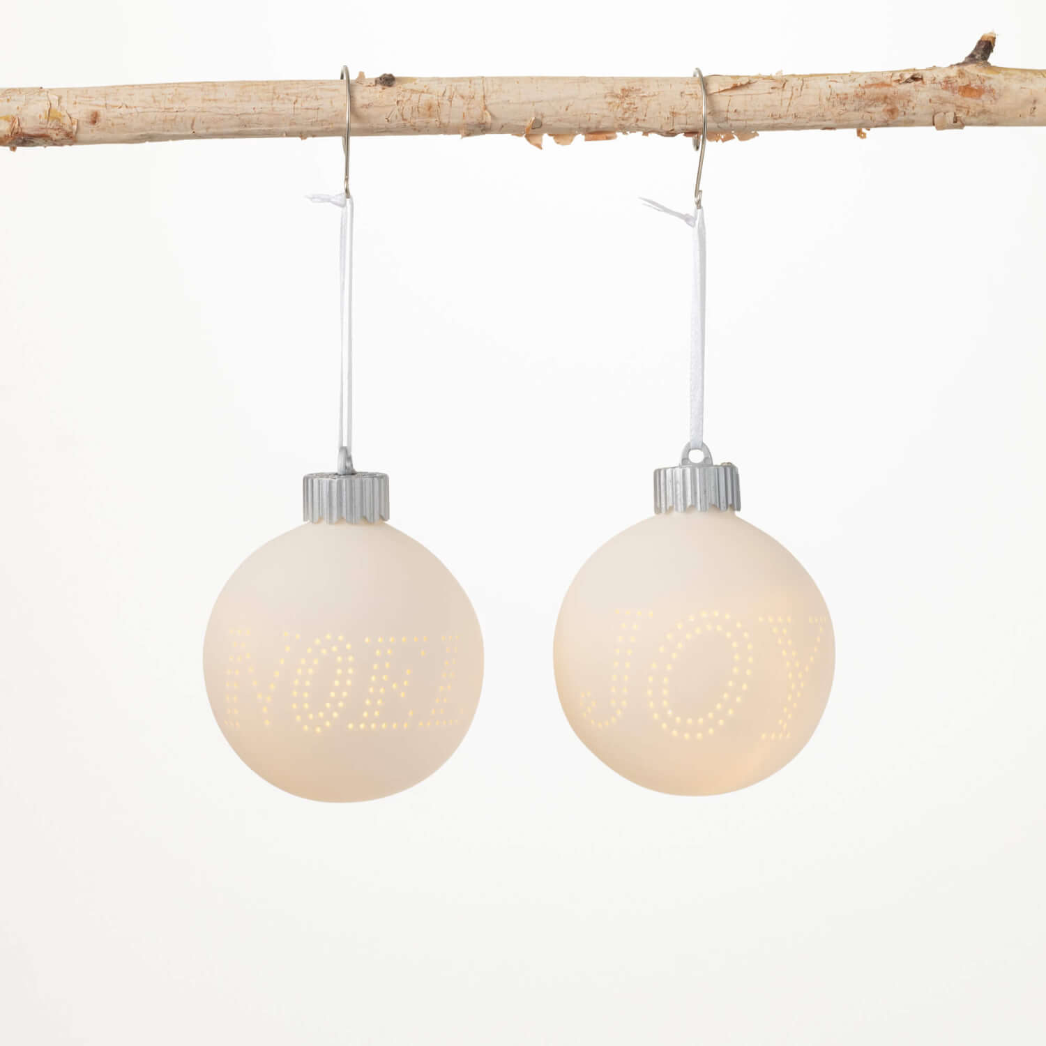 Lighted Text Ornament - Zinnias Gift Boutique