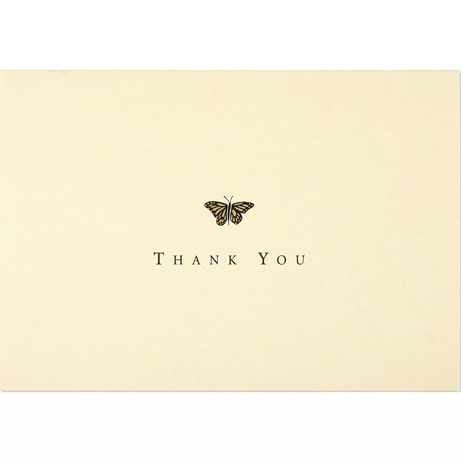 Gold Butterfly Thank You Notes - Zinnias Gift Boutique