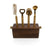 Sidecar Bar Tool Set - Acacia Wood - Zinnias Gift Boutique