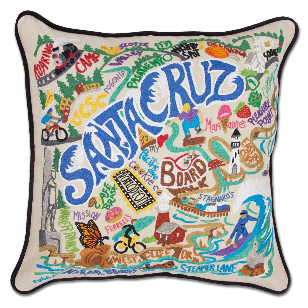Santa Cruz Pillow - Zinnias Gift Boutique