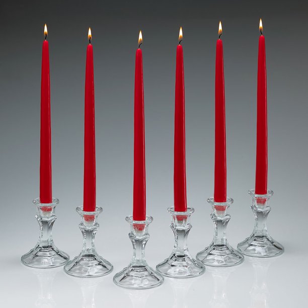 Taper Candle Scent Free 12" Pair - Zinnias Gift Boutique