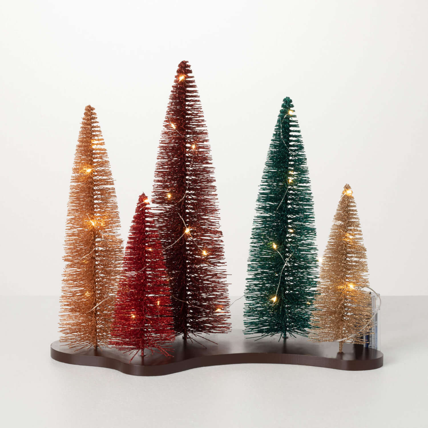 Lighted Bottle Brush Tree - Zinnias Gift Boutique