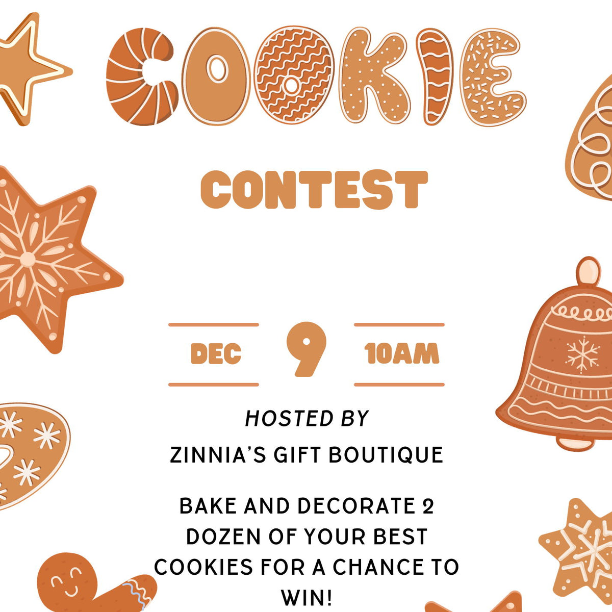 Cookie Contest - Zinnias Gift Boutique