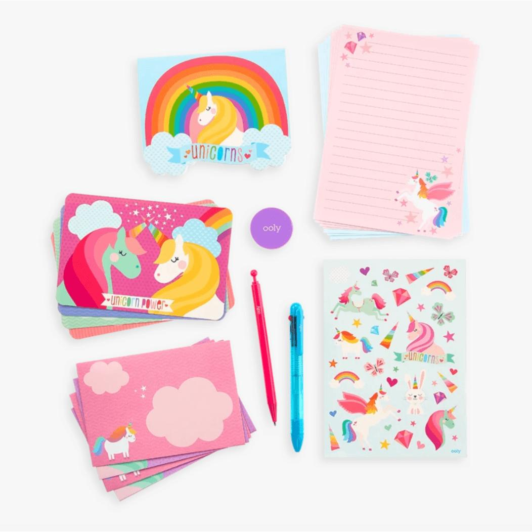 on-the-go stationery kit - unique unicorns - Zinnias Gift Boutique