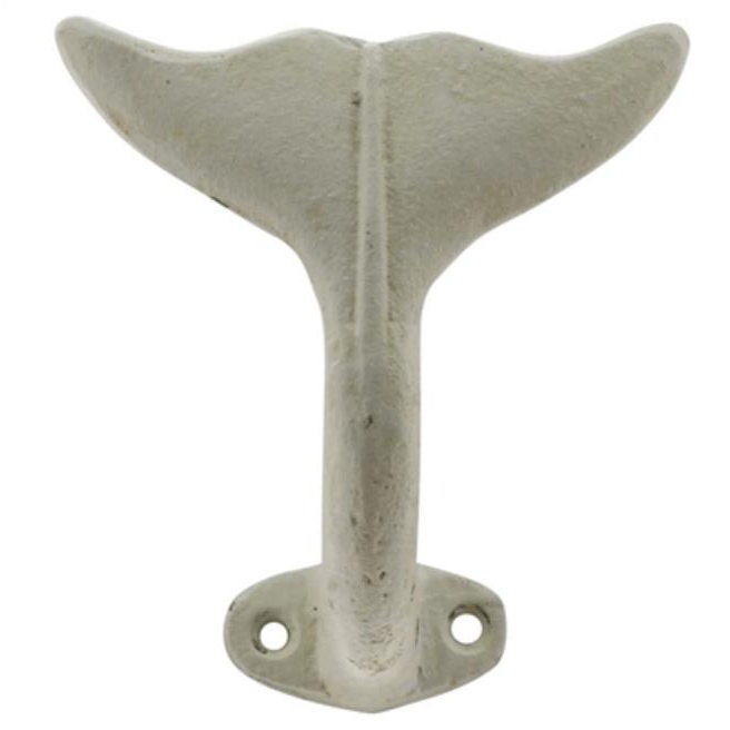 White Tail Wall Hook - Antique White - Zinnias Gift Boutique